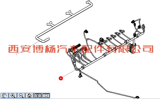 612600190736潍柴WP12天然气发动机线束