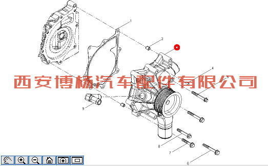 610800060233潍柴WP7水泵总成